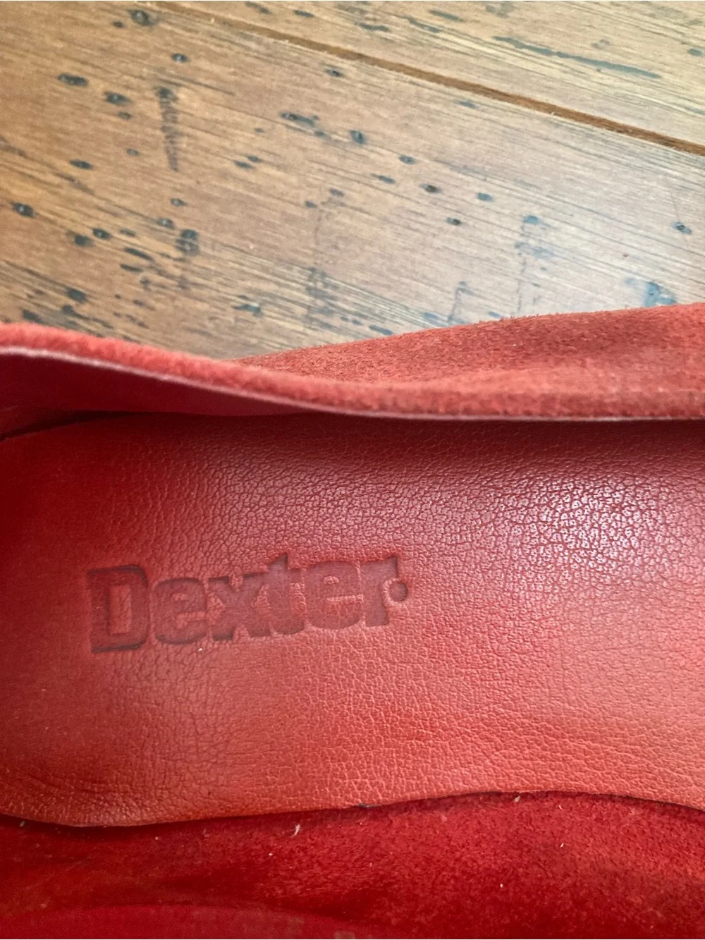 N/A red suede
